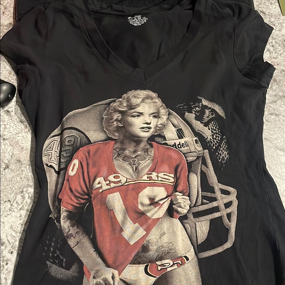 Black Graphic Women's Top